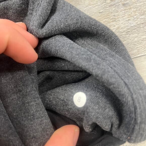 Lululemon Hug it Out Dark Gray Womens 8 Full Zip Sport Fleece Activewear Jacket‎ - Picture 6 of 8